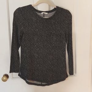 H&M printed black long sleeve
